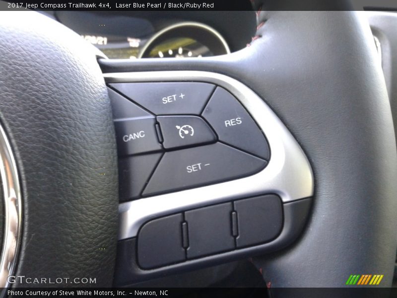 Laser Blue Pearl / Black/Ruby Red 2017 Jeep Compass Trailhawk 4x4