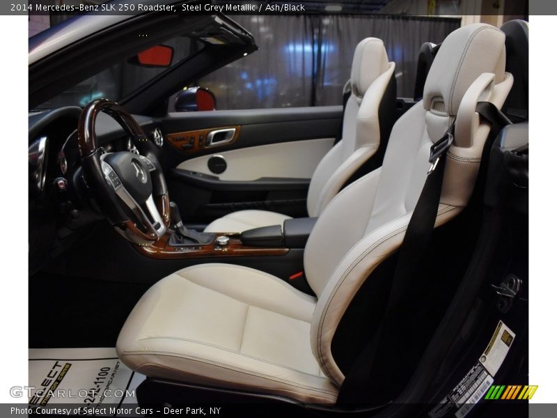 Steel Grey Metallic / Ash/Black 2014 Mercedes-Benz SLK 250 Roadster