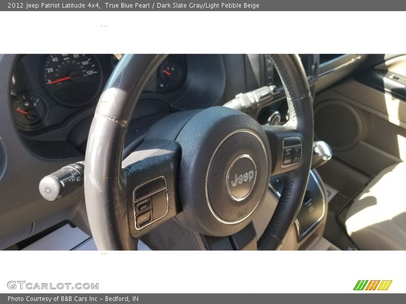 True Blue Pearl / Dark Slate Gray/Light Pebble Beige 2012 Jeep Patriot Latitude 4x4