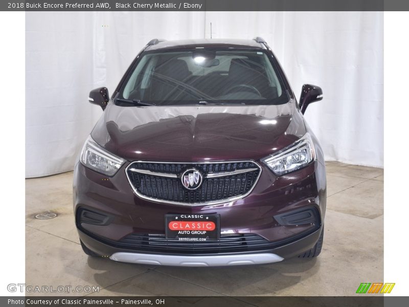 Black Cherry Metallic / Ebony 2018 Buick Encore Preferred AWD