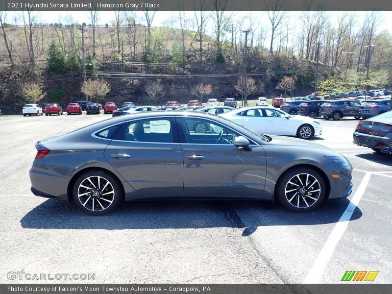 Hampton Gray / Black 2021 Hyundai Sonata Limited