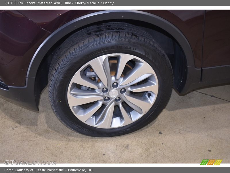 Black Cherry Metallic / Ebony 2018 Buick Encore Preferred AWD