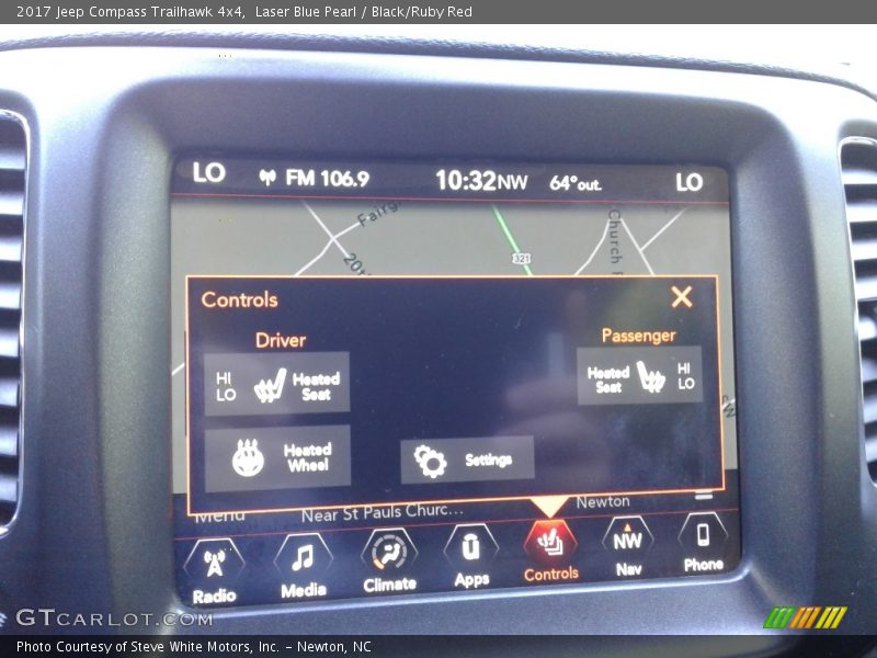 Laser Blue Pearl / Black/Ruby Red 2017 Jeep Compass Trailhawk 4x4