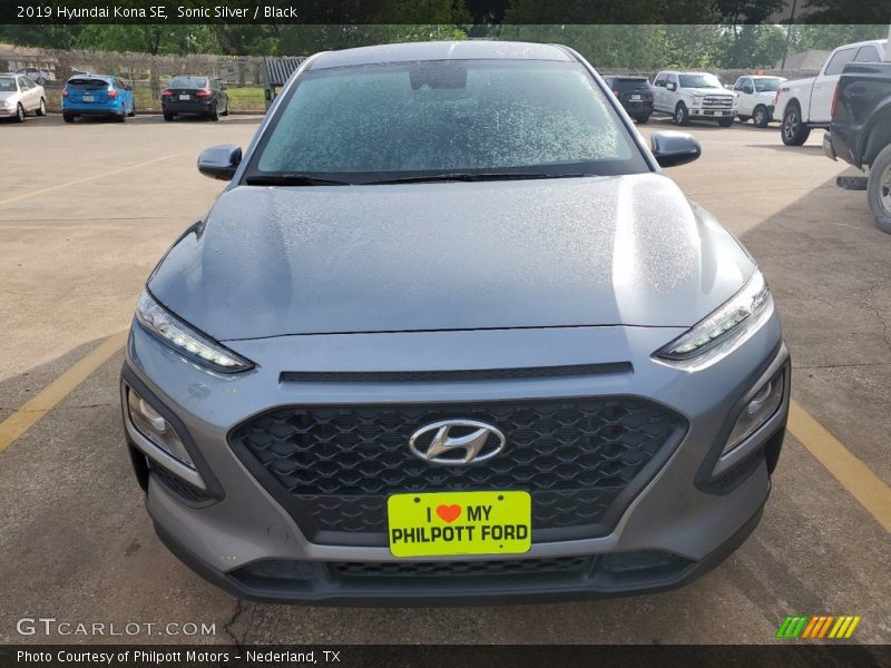 Sonic Silver / Black 2019 Hyundai Kona SE
