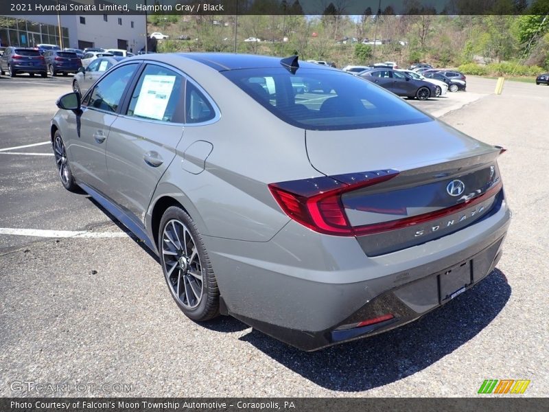 Hampton Gray / Black 2021 Hyundai Sonata Limited