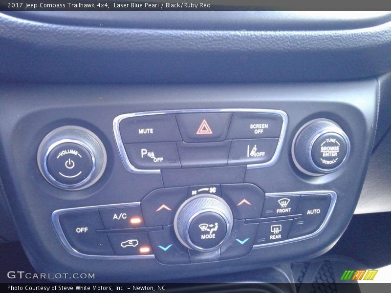 Laser Blue Pearl / Black/Ruby Red 2017 Jeep Compass Trailhawk 4x4