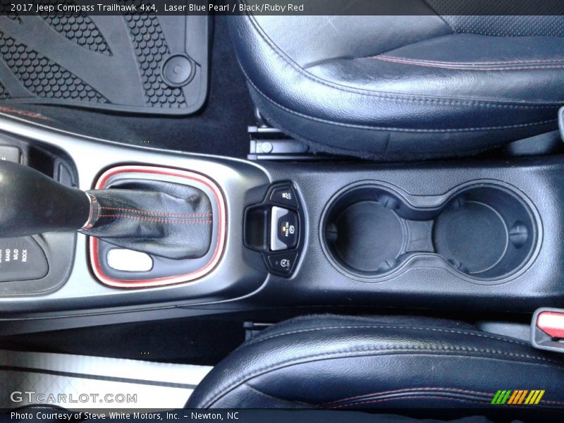 Laser Blue Pearl / Black/Ruby Red 2017 Jeep Compass Trailhawk 4x4