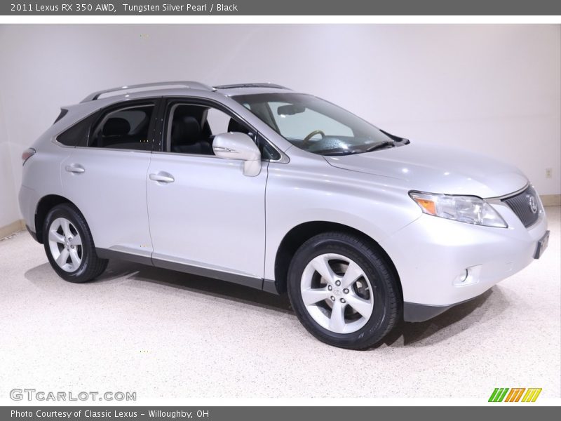 Tungsten Silver Pearl / Black 2011 Lexus RX 350 AWD