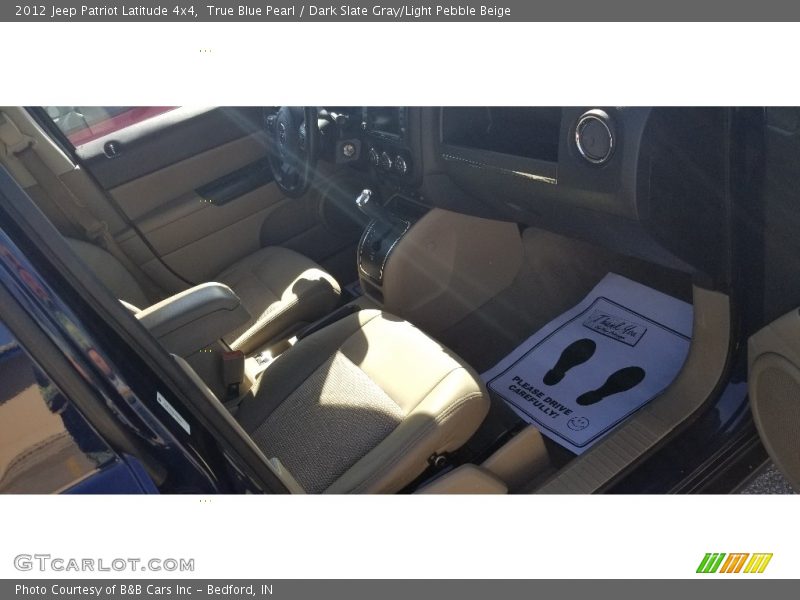 True Blue Pearl / Dark Slate Gray/Light Pebble Beige 2012 Jeep Patriot Latitude 4x4