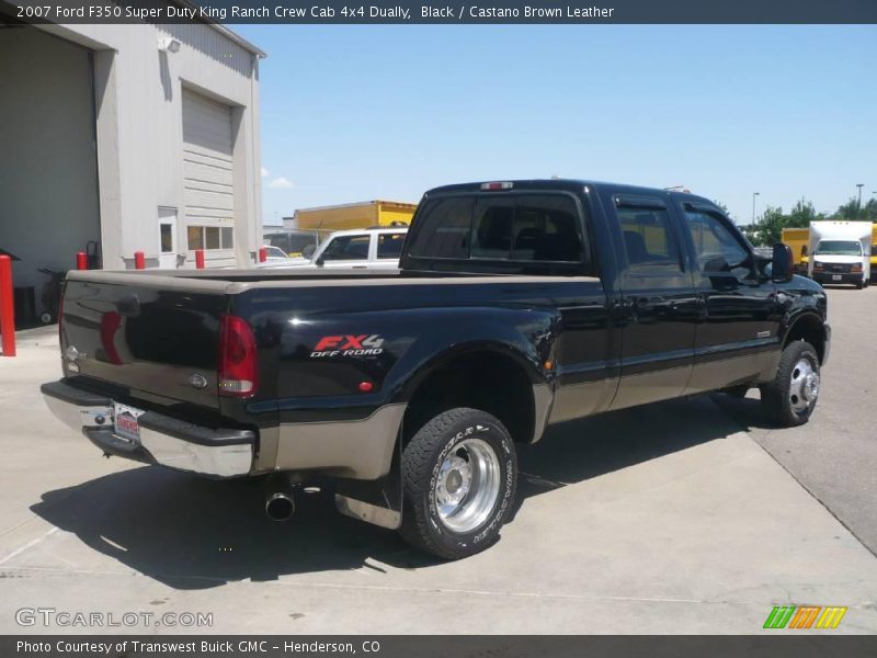 Black / Castano Brown Leather 2007 Ford F350 Super Duty King Ranch Crew Cab 4x4 Dually