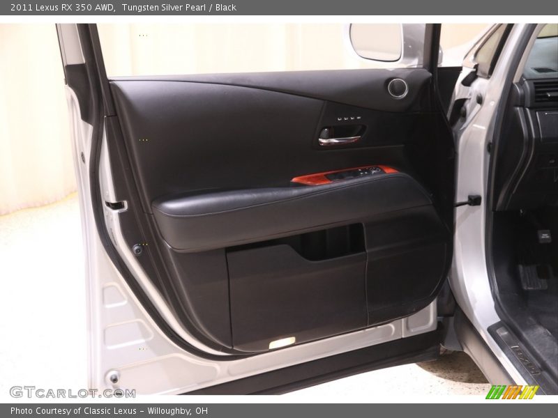 Tungsten Silver Pearl / Black 2011 Lexus RX 350 AWD