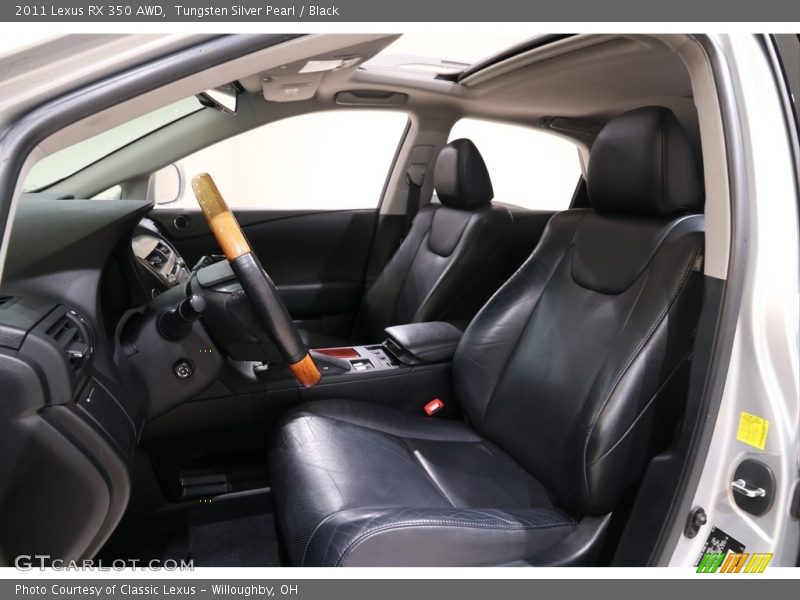 Tungsten Silver Pearl / Black 2011 Lexus RX 350 AWD