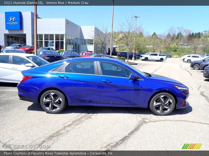 Intense Blue / Medium Gray 2021 Hyundai Elantra SEL