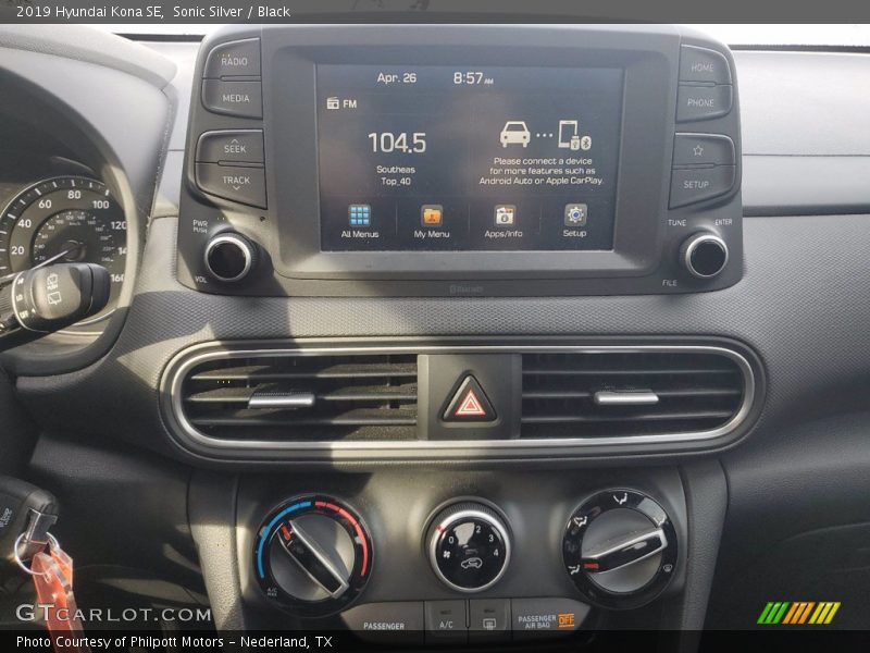 Sonic Silver / Black 2019 Hyundai Kona SE