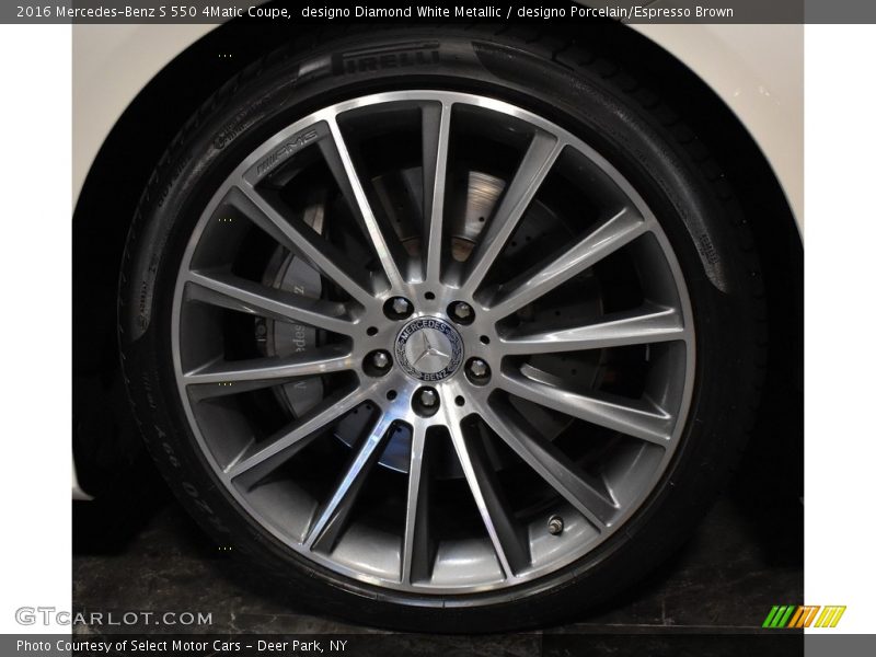 designo Diamond White Metallic / designo Porcelain/Espresso Brown 2016 Mercedes-Benz S 550 4Matic Coupe