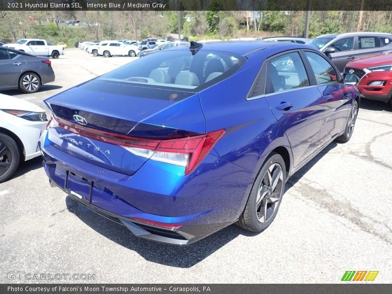 Intense Blue / Medium Gray 2021 Hyundai Elantra SEL