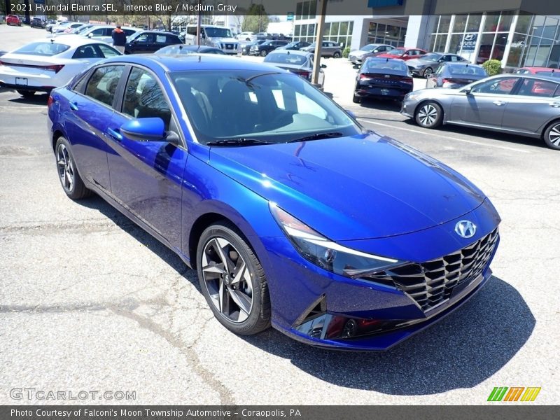 Intense Blue / Medium Gray 2021 Hyundai Elantra SEL