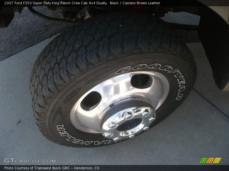 Black / Castano Brown Leather 2007 Ford F350 Super Duty King Ranch Crew Cab 4x4 Dually