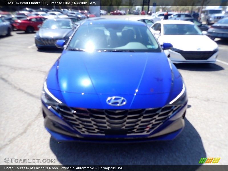 Intense Blue / Medium Gray 2021 Hyundai Elantra SEL