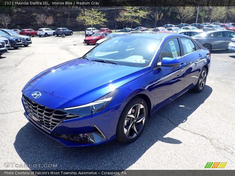 Intense Blue / Medium Gray 2021 Hyundai Elantra SEL