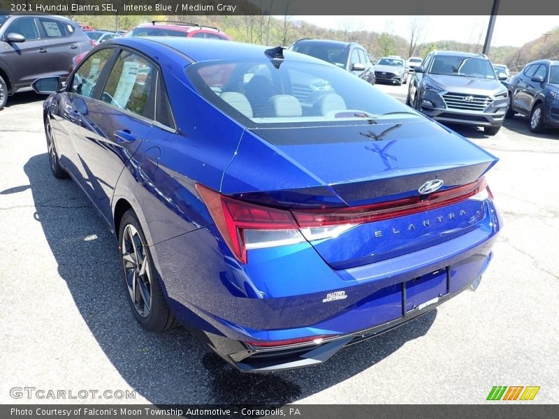 Intense Blue / Medium Gray 2021 Hyundai Elantra SEL