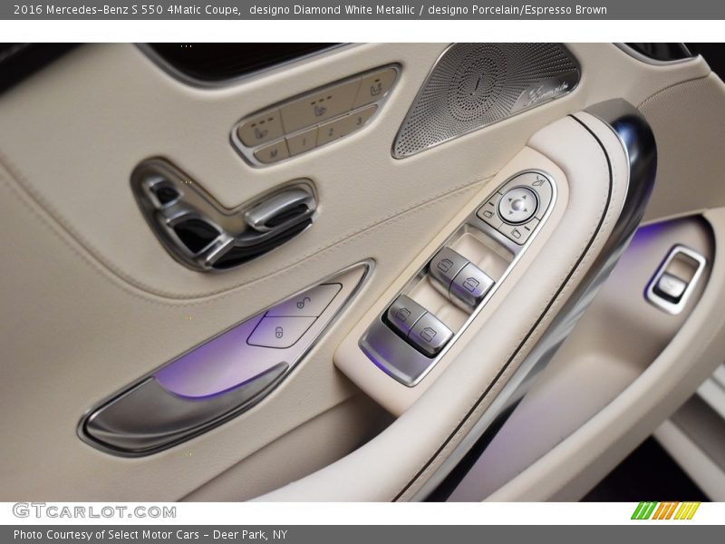 designo Diamond White Metallic / designo Porcelain/Espresso Brown 2016 Mercedes-Benz S 550 4Matic Coupe