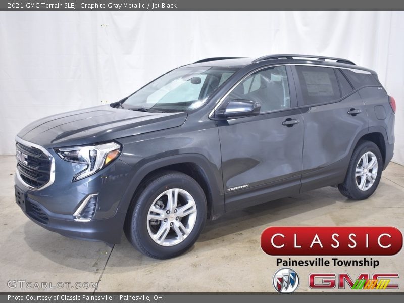 Graphite Gray Metallic / Jet Black 2021 GMC Terrain SLE