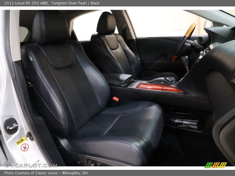 Tungsten Silver Pearl / Black 2011 Lexus RX 350 AWD