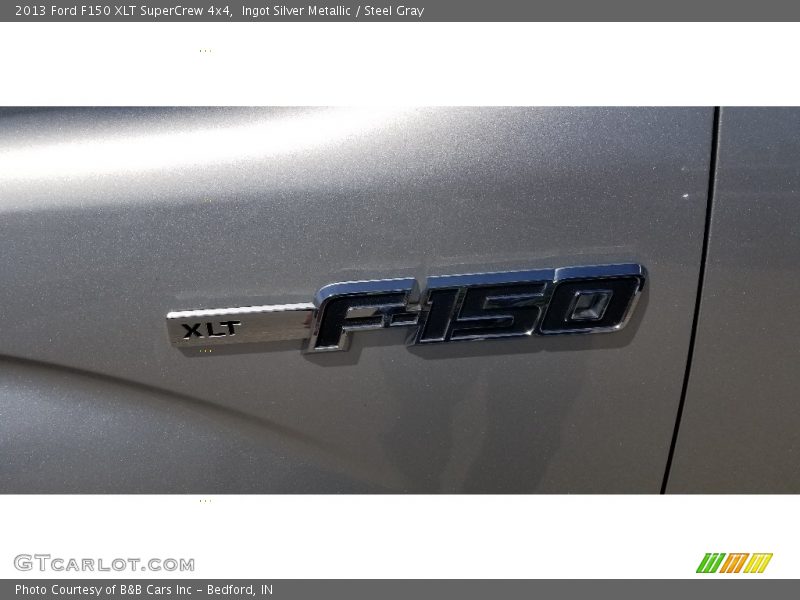 Ingot Silver Metallic / Steel Gray 2013 Ford F150 XLT SuperCrew 4x4