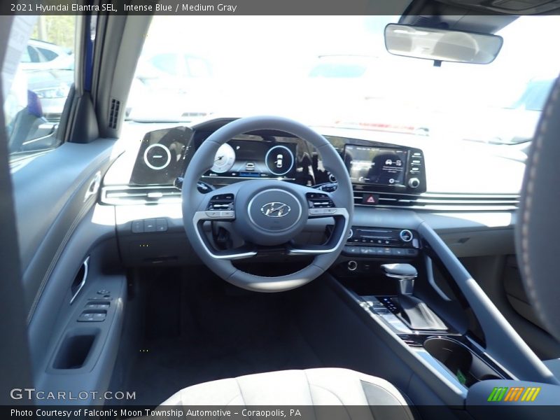 Intense Blue / Medium Gray 2021 Hyundai Elantra SEL