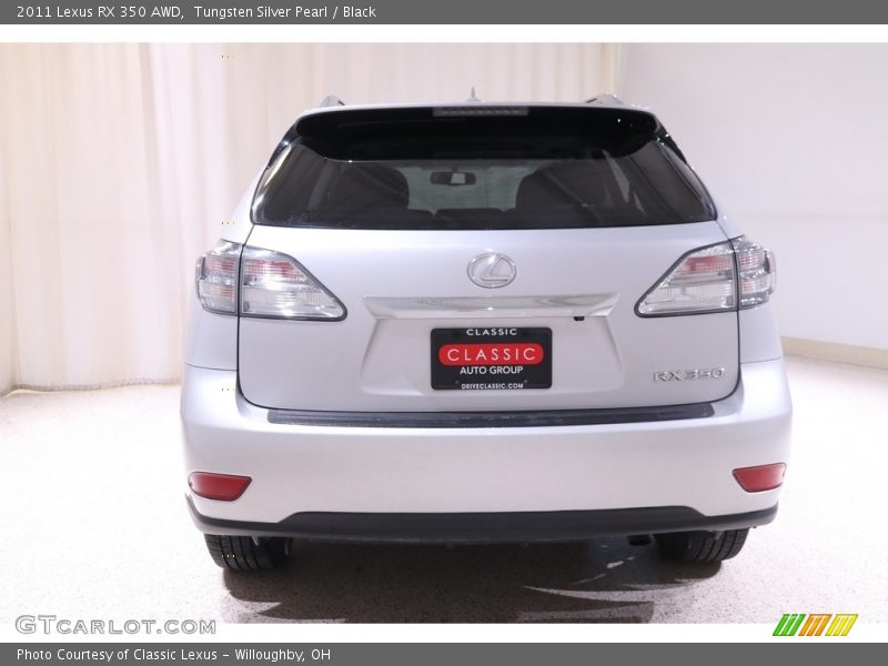 Tungsten Silver Pearl / Black 2011 Lexus RX 350 AWD