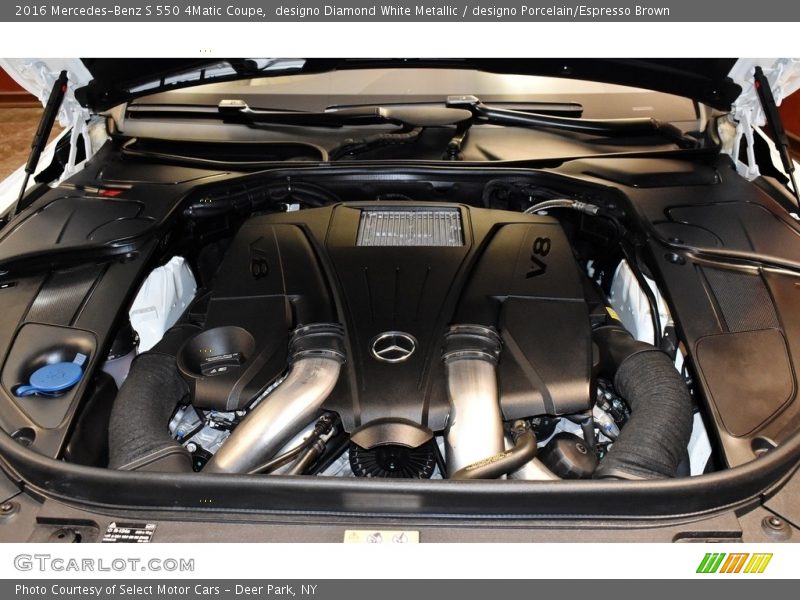 designo Diamond White Metallic / designo Porcelain/Espresso Brown 2016 Mercedes-Benz S 550 4Matic Coupe