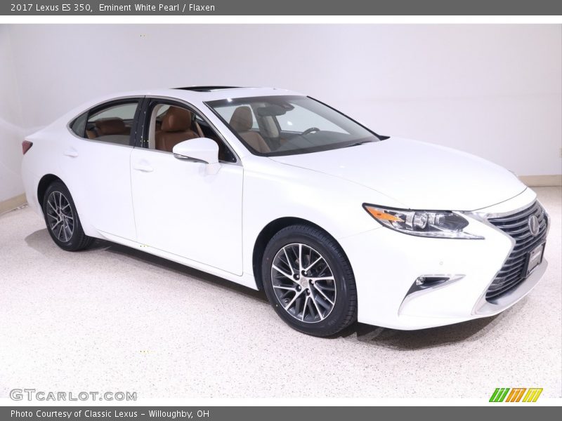 Eminent White Pearl / Flaxen 2017 Lexus ES 350