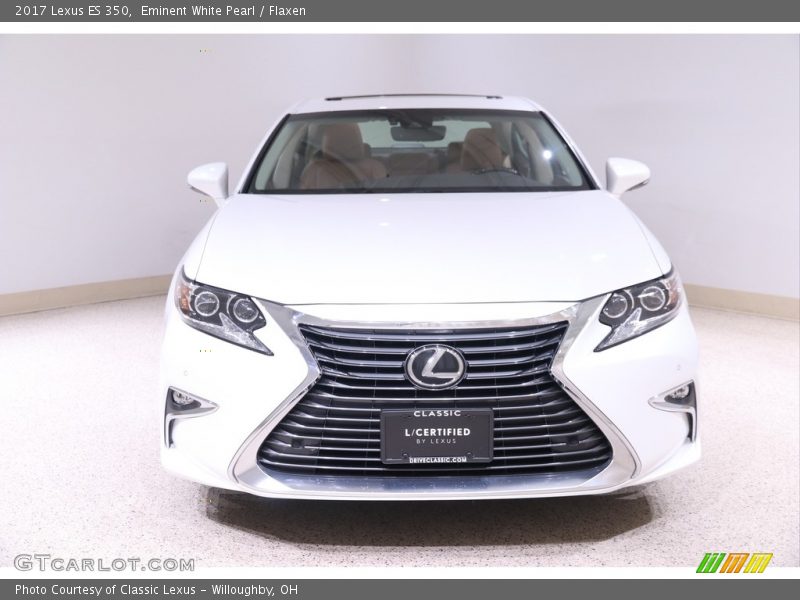 Eminent White Pearl / Flaxen 2017 Lexus ES 350
