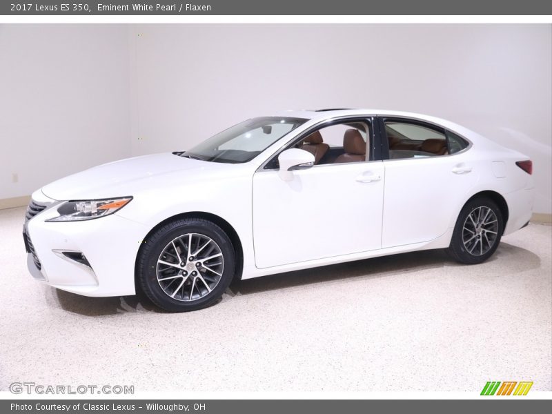 Eminent White Pearl / Flaxen 2017 Lexus ES 350