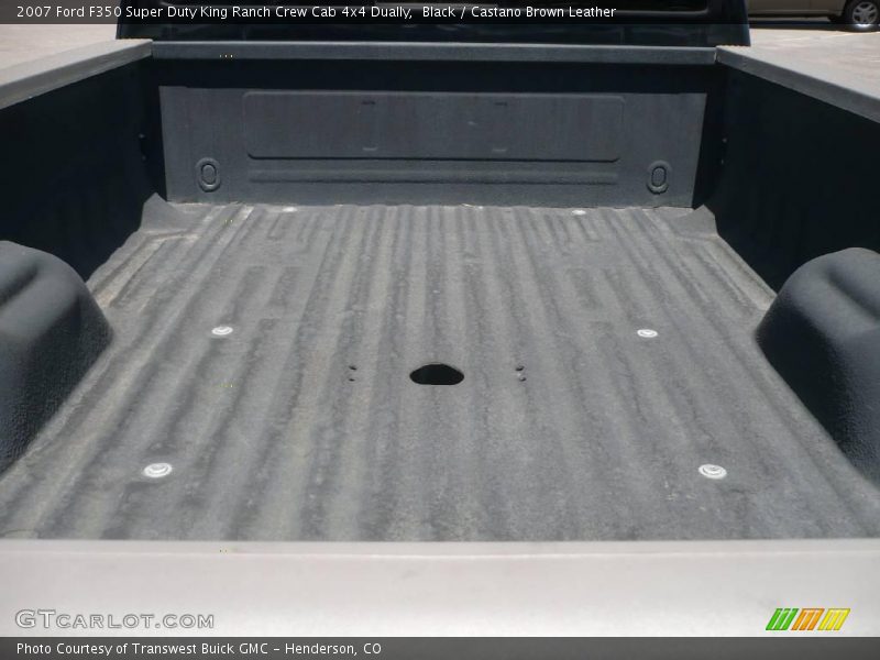 Black / Castano Brown Leather 2007 Ford F350 Super Duty King Ranch Crew Cab 4x4 Dually