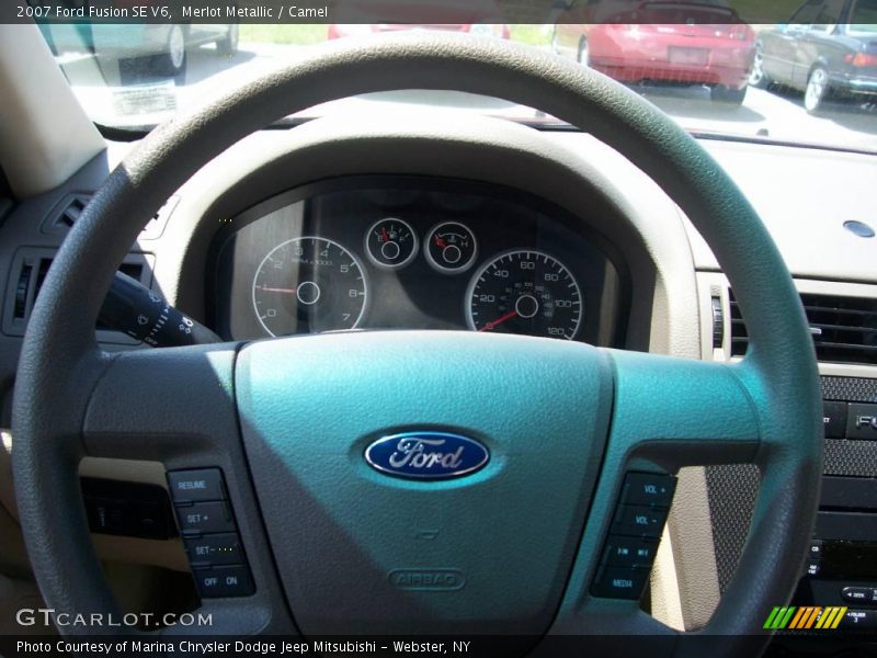 Merlot Metallic / Camel 2007 Ford Fusion SE V6