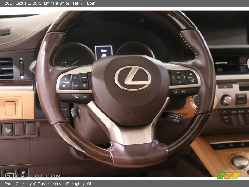 Eminent White Pearl / Flaxen 2017 Lexus ES 350