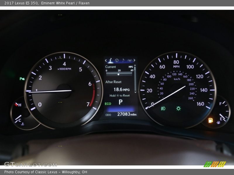 Eminent White Pearl / Flaxen 2017 Lexus ES 350