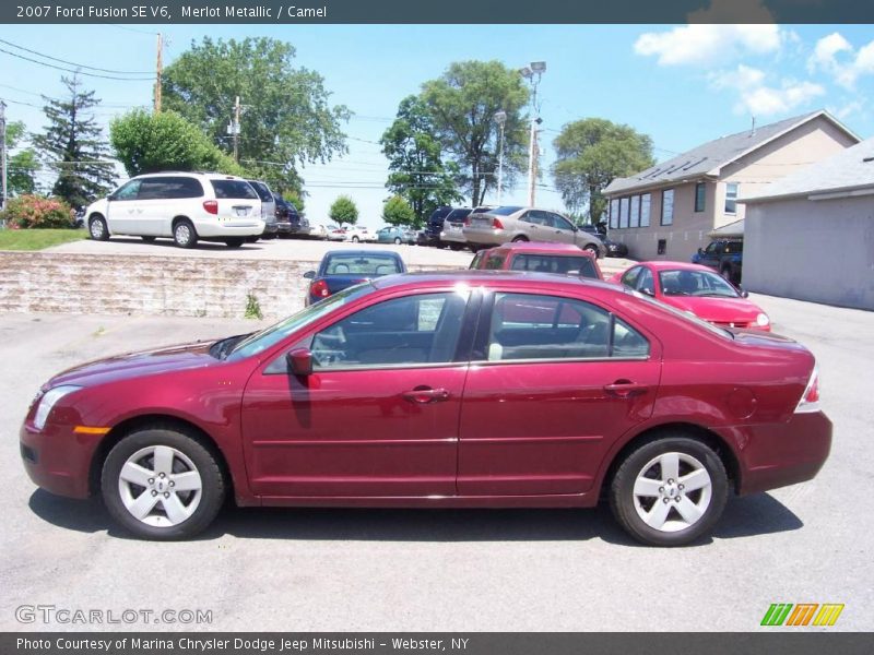 Merlot Metallic / Camel 2007 Ford Fusion SE V6