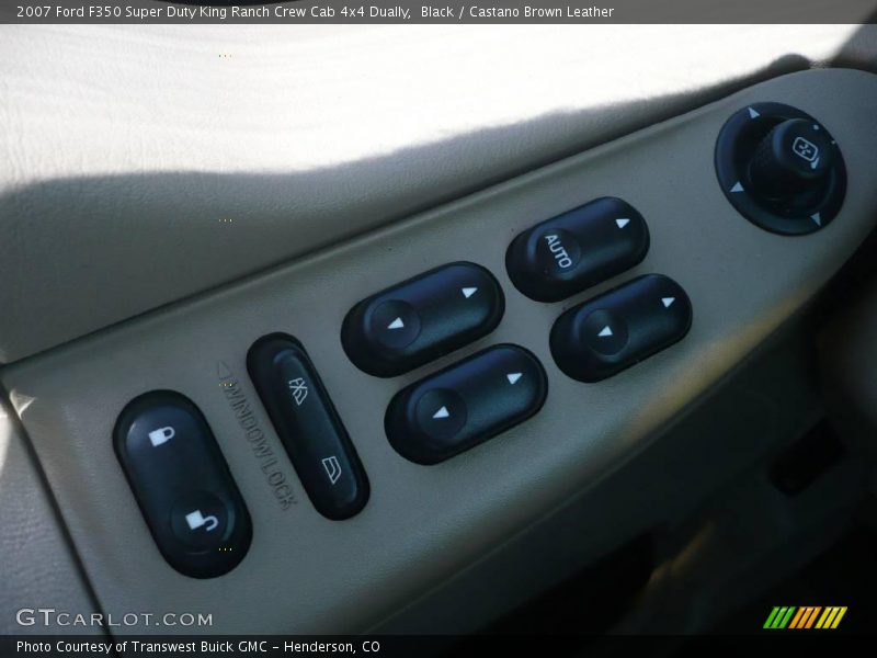 Black / Castano Brown Leather 2007 Ford F350 Super Duty King Ranch Crew Cab 4x4 Dually