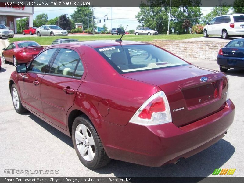 Merlot Metallic / Camel 2007 Ford Fusion SE V6
