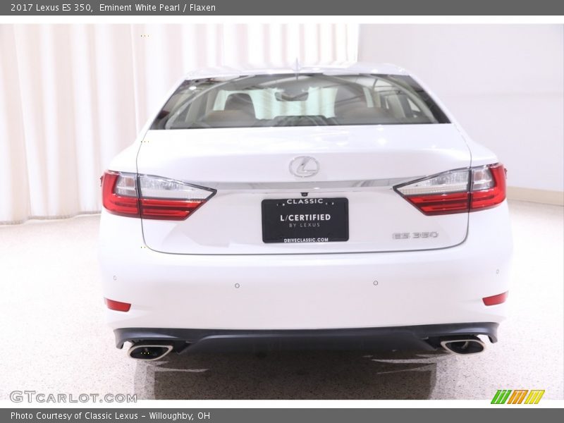 Eminent White Pearl / Flaxen 2017 Lexus ES 350