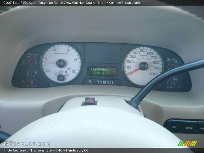 Black / Castano Brown Leather 2007 Ford F350 Super Duty King Ranch Crew Cab 4x4 Dually