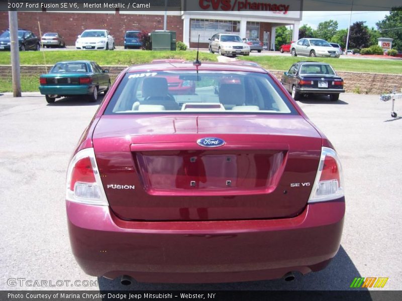 Merlot Metallic / Camel 2007 Ford Fusion SE V6