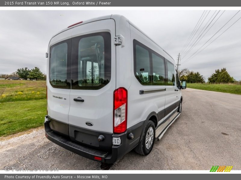 Oxford White / Pewter 2015 Ford Transit Van 150 MR Long
