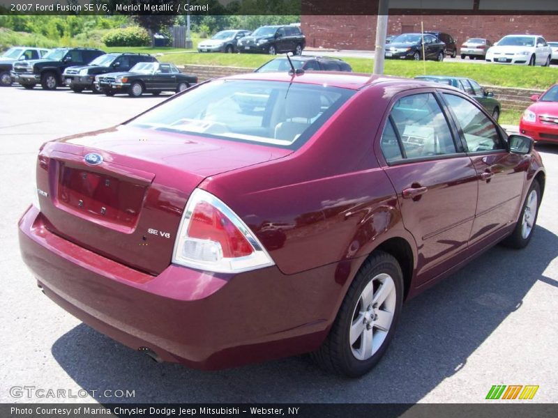 Merlot Metallic / Camel 2007 Ford Fusion SE V6