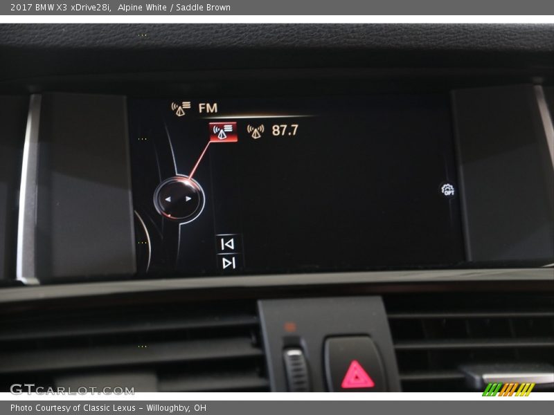 Alpine White / Saddle Brown 2017 BMW X3 xDrive28i