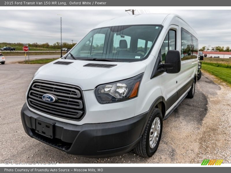Oxford White / Pewter 2015 Ford Transit Van 150 MR Long