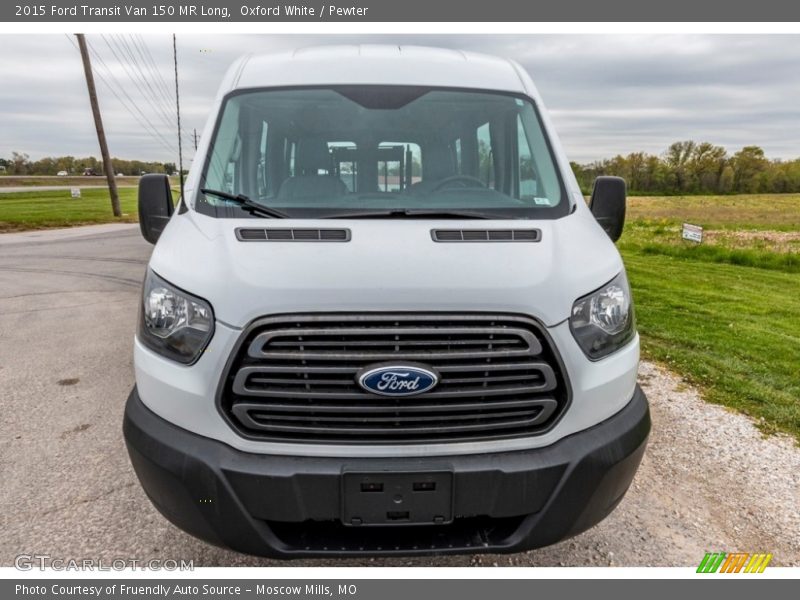Oxford White / Pewter 2015 Ford Transit Van 150 MR Long
